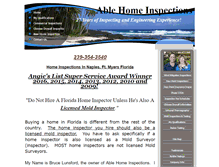 Tablet Screenshot of ableinspector.com